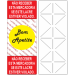 Lacre de Delivery Personalizado 100x40