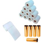 10 Rolos de Etiqueta Adesiva BOPP Fosco 100x150 + 5 Ribbons Misto 110x74