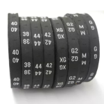 Etiqueta de Tamanhos Bordados