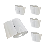 Kit com 5 Rolos de Etiqueta Adesiva Papel Couchê 35x60x3