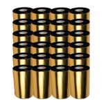 Ribbon Misto de Cera e Resina 110x300 para Impressora Térmica - 24 Unidades