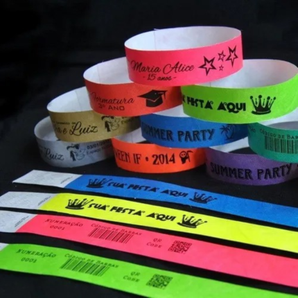 Pulseiras de Identificação para Eventos em Nylon